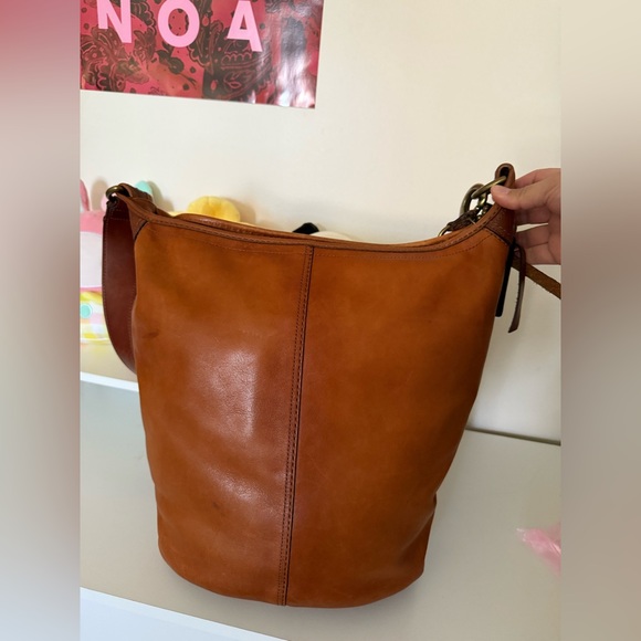 Coach Bleecker XL Duffle Leather Tattersall Whipstitch Buckle - Picture 5 of 12